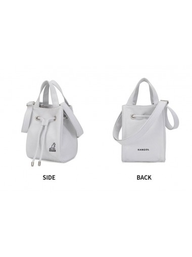 Kangol Sally Canvas Rope Tote Bag- Light Grey 3812